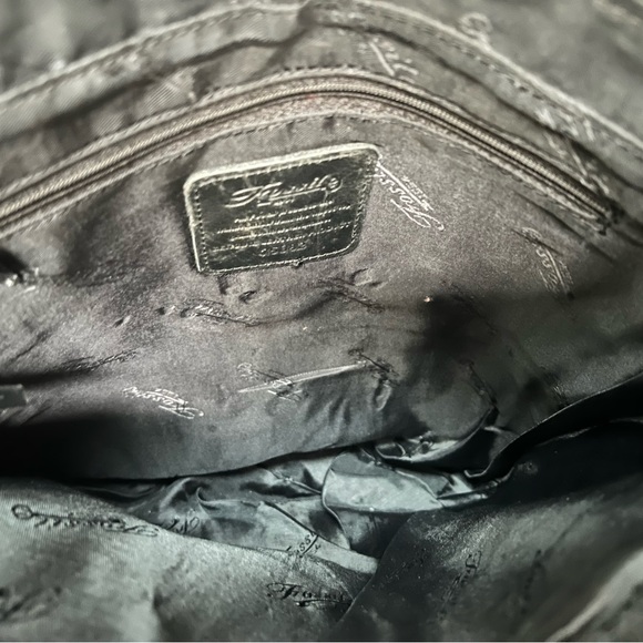 Vintage Fossil Black Saddle Leather Bag - Picture 5 of 14